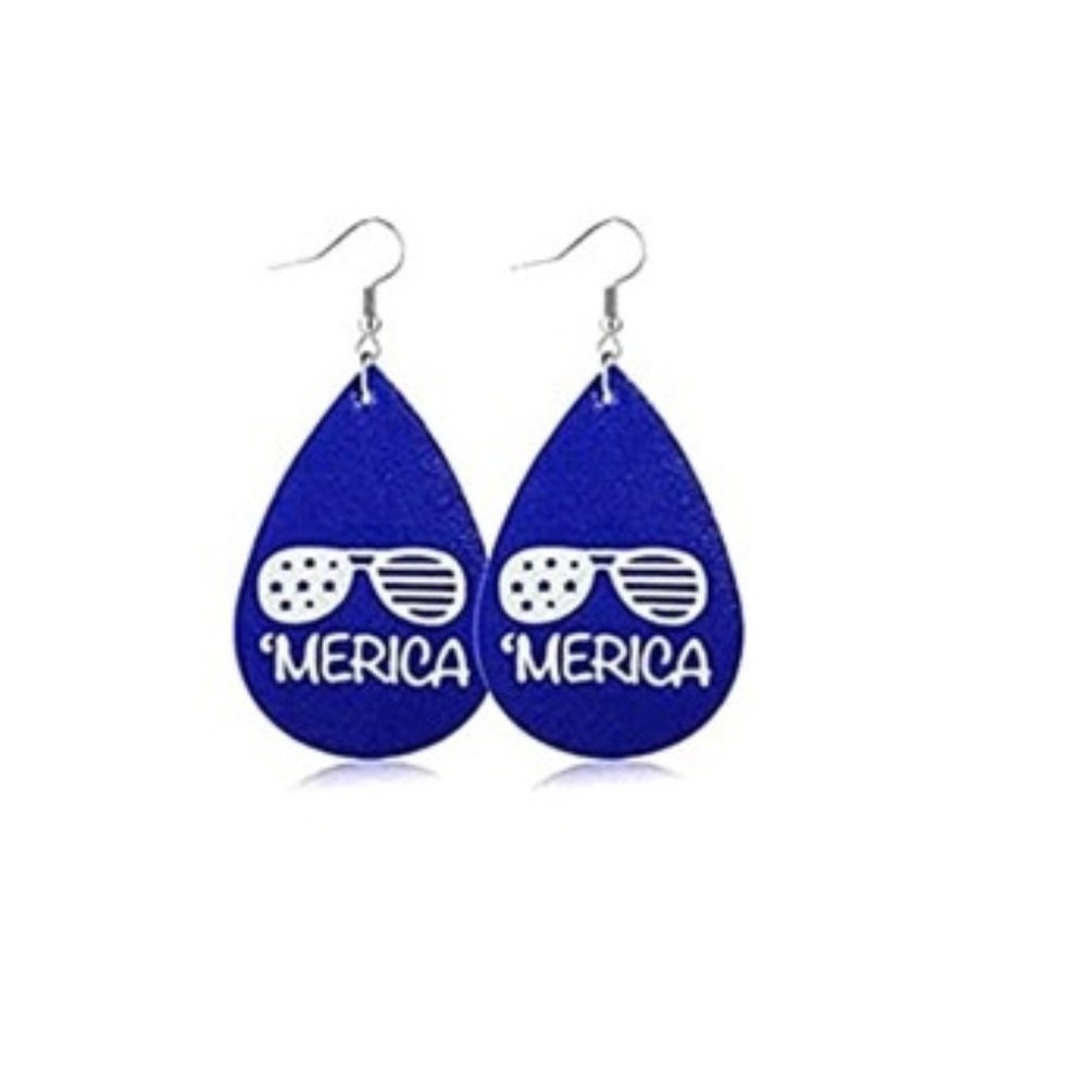America Holiday Earrings
